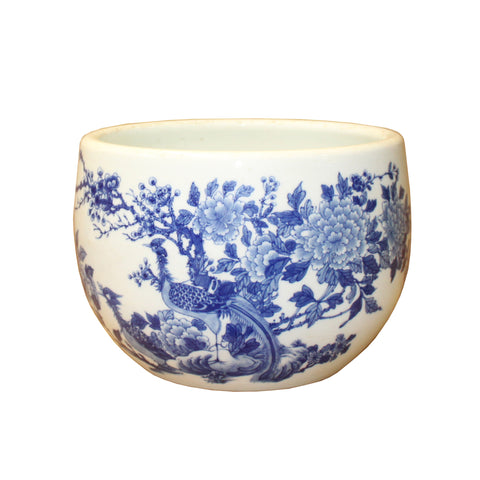 blue white vase - Chinese vase - porcelain vase