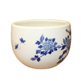 Chinese Blue White Oriental Flower Birds Scenery Porcelain Pot ws886S