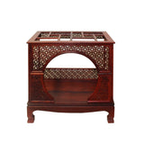 Chinese Rosewood Furniture Canopy Bed Miniature Display ws906S