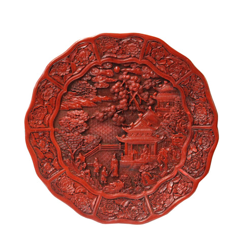 lacquer plate - resin plate - oriental plate