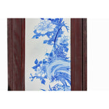 Chinese Blue White Porcelain Flower Birds Scenery Wall Panel Set ws976S