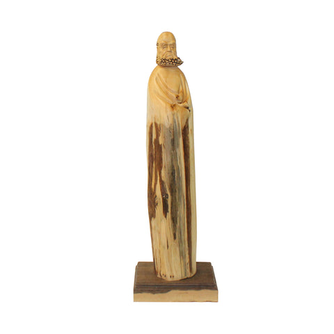 damo - wood figure - cypress wood carving
