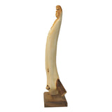 Chinese Cypress Wood Carved Bodhisattva Kwan Yin Tara Statue ws985S