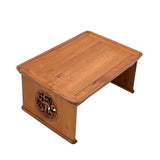 Oriental Simple Light Brown Wood Rectangular Table Stand ws991S