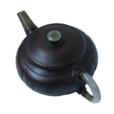 Chinese Zisha Clay Medium Brown Jade Stone Handle Teapot Display Art ws998S