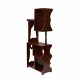 Chinese Brown Stain Rectangular Small Curio Display Stand ws1759S