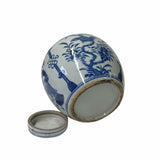 Hand-paint Family Graphic Blue White Porcelain Ginger Jar ws1747S