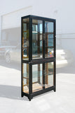 Unique Asian Style Black Color All Side Glass Display Cabinet y393S (Local Pickup Only)